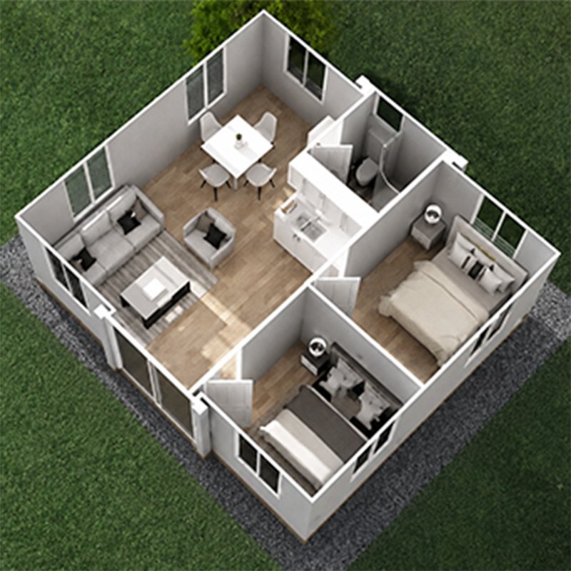 20FT Two Bedrooms